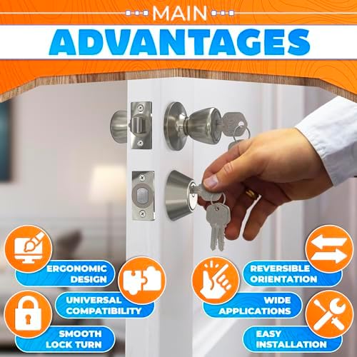 2-Piece Mobile Home Door Knobs Set