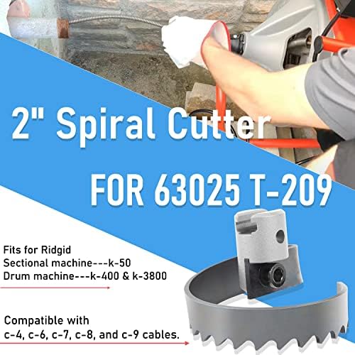 Johntruck 2 Spiral Cutter 63025 T-209 for Draining Roots