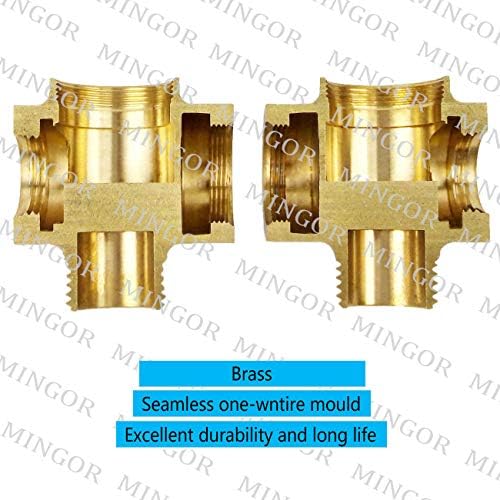 Durable 3-Way Brass Shower Diverter Valve for Home Use