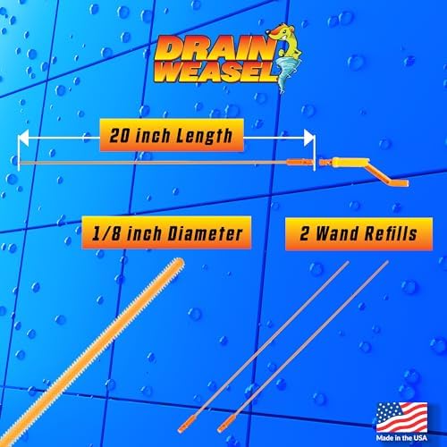 FlexiSnake Drain Weasel MAX - Fast-acting hair clog remover