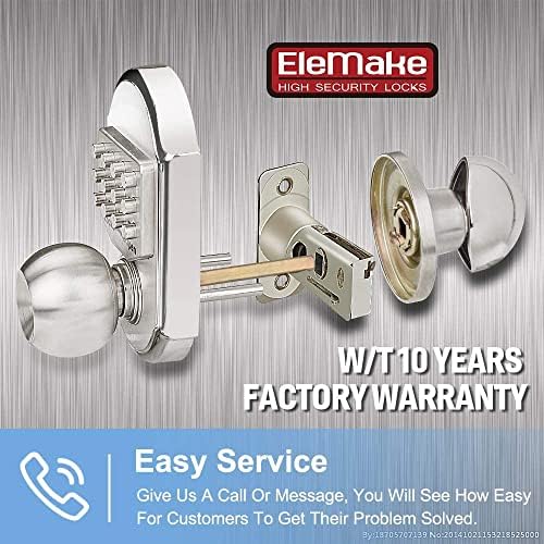 Secure Keyless Door Lock 304 Stainless Steel