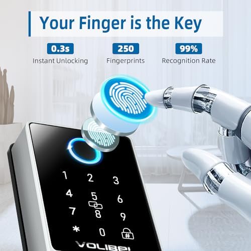 VOLIBeL Smart Door Lock 7-in-1 Keyless Entry with Voice Control