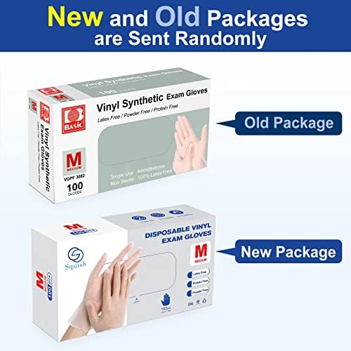 100-Pack Latex-Free Squish Cleaning Gloves Durable Ambidextrous