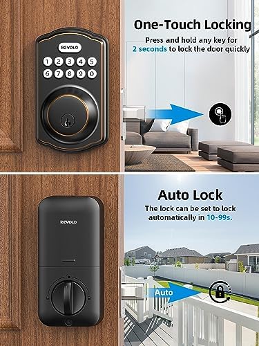 Unlock Your Front Door with the Revolo Secure Keypad Lock