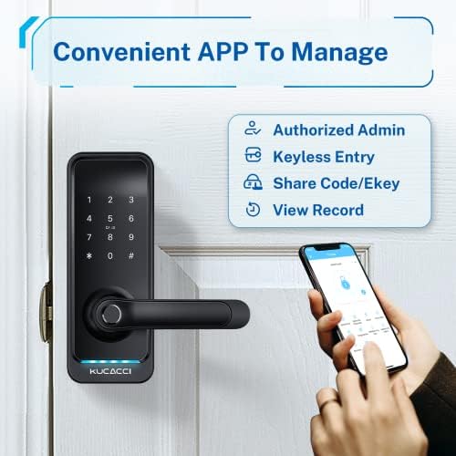 Kucacci Smart Door Lock - Keyless Entry for Front Door