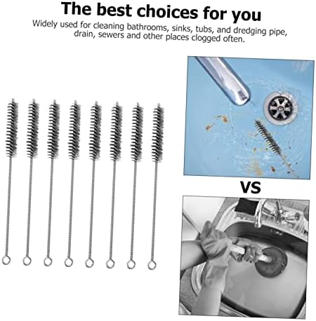 Uonlytech Stainless Steel Wire Brush Drain Cleaning Set