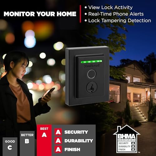 Kwikset Halo Touch Fingerprint Wi-Fi Smart Lock Easy Install Security