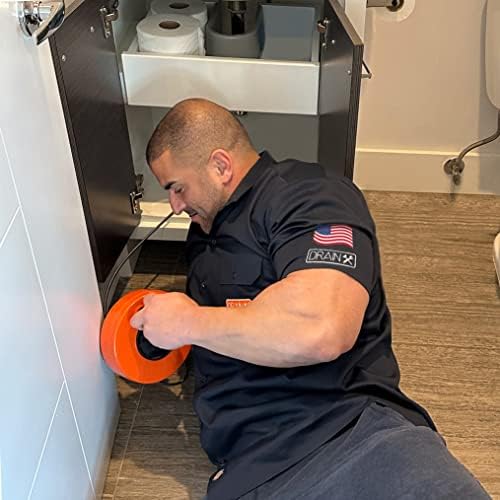 DrainX Power Pro 25-FT Steel Auger for Plumbing Excellence