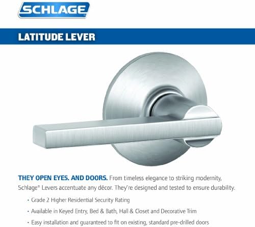SCHLAGE F40 LAT 626 CEN Latitude Privacy Lever