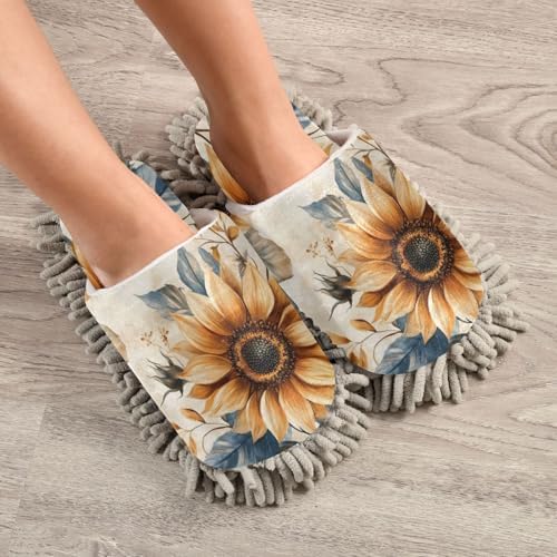 FLildon Elegant Microfiber Slippers for MenWomen Washable Floor Mop