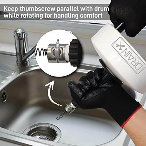 DrainX Pro 50-FT Steel Drum Auger