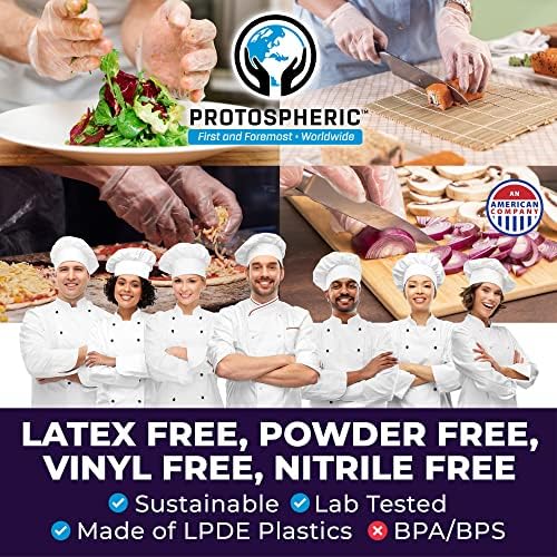 Protospheric Disposable Gloves Kitchen Grade Food Safe